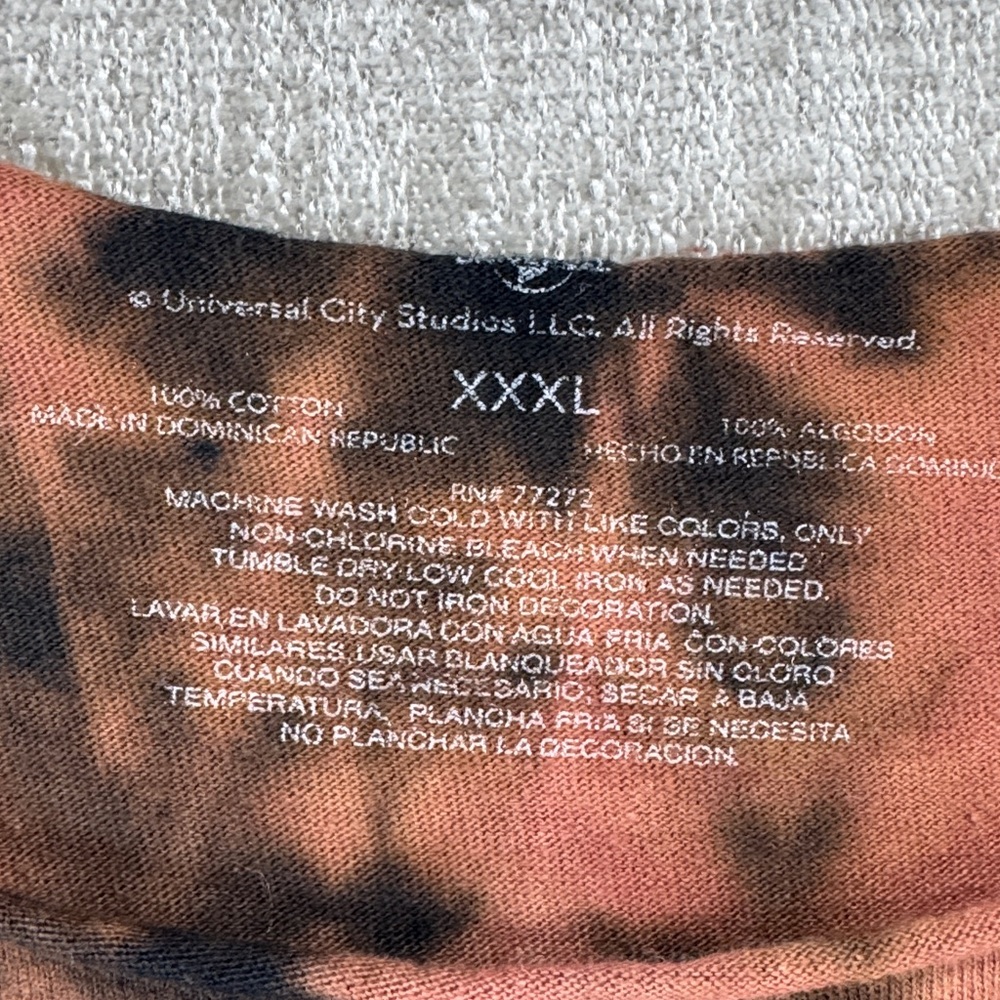 Wicked Off The Shoulders Black Tie Dyed Play Graphic T-Shirt 3XL NWOT - Picture 2 of 10